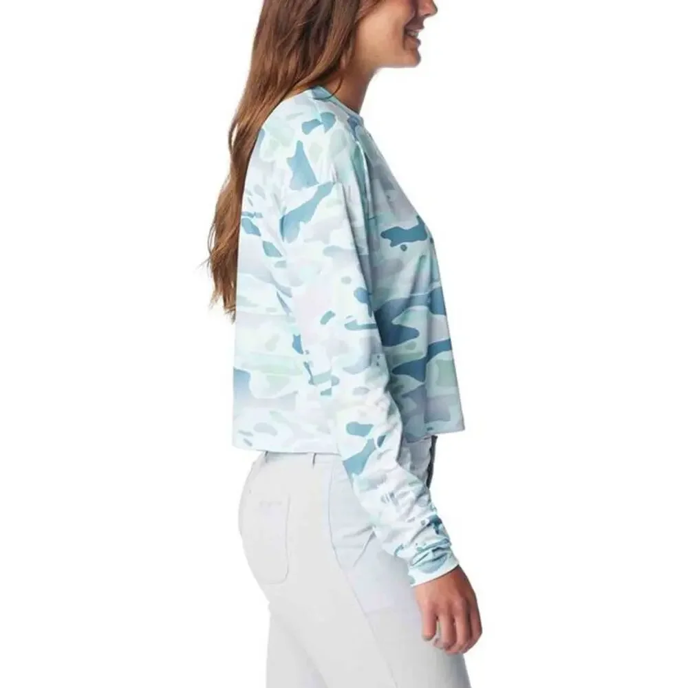 Columbia Women's Super PFG Tidal Light Shirt XS Blue Icy Morn Watershed NWT_2
